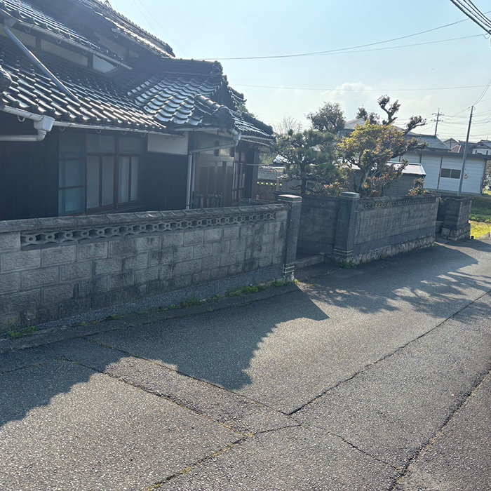 フェンス工事before