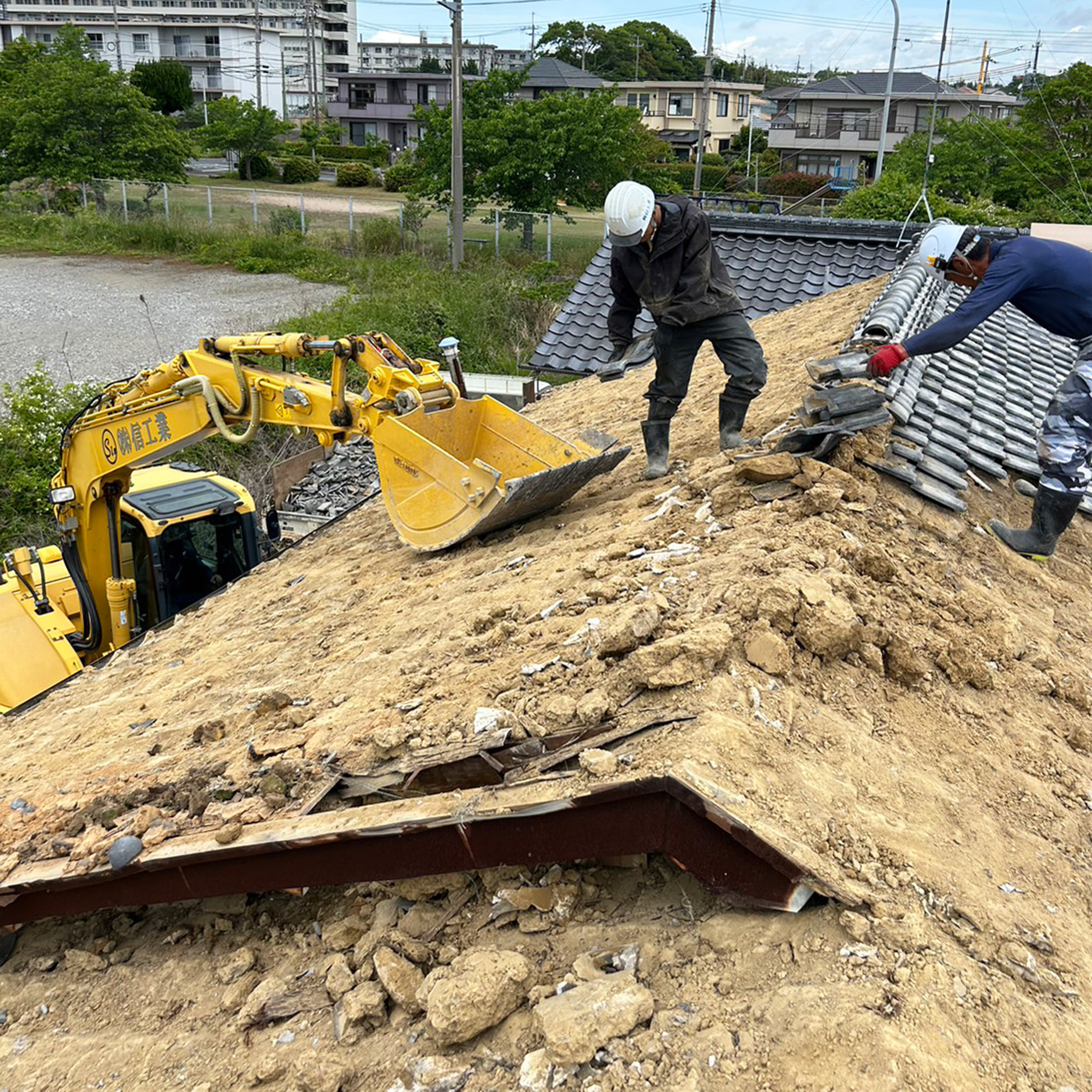 解体工事風景